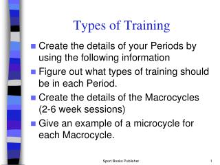 Types of Training