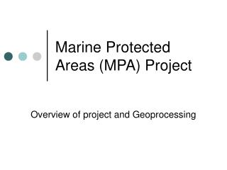 Marine Protected Areas (MPA) Project