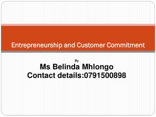 Entrepreneurship and Customer Commitment