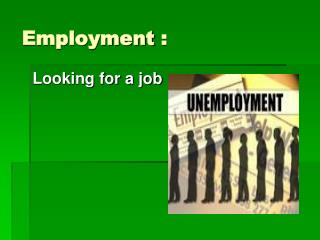 Employment :