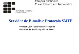 Servidor de E-mails e Protocolo SMTP