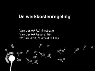 De werkkostenregeling