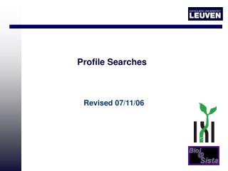 Profile Searches