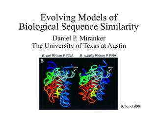 Evolving Models of Biological Sequence Similarity