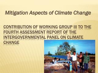 Mitigation Aspects of Climate Change