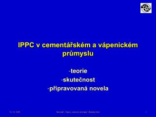 IPPC v cementářském a vápenickém průmyslu