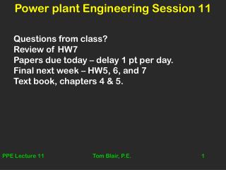 Power plant Engineering Session 11