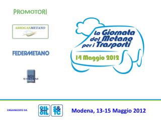 Modena, 13-15 Maggio 2012