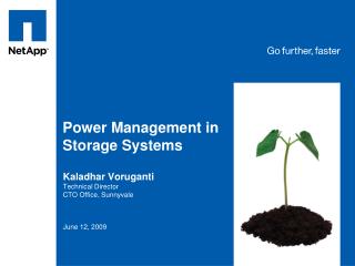Power Management in Storage Systems