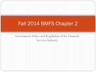Fall 2014 BMFS Chapter 2