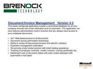 Document/Invoice Management Version 4.2
