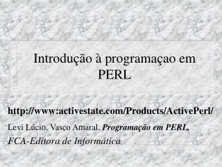 Introdução à programaçao em PERL