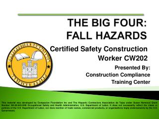 Certified Safety Construction Worker CW202