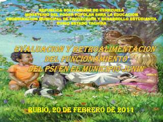 RUBIO, 20 DE FEBRERO DE 2011