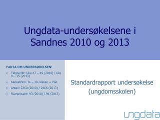 Ungdata-undersøkelsene i Sandnes 2010 og 2013