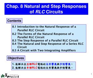 Chap. 8 Natural and Step Responses of RLC Circuits