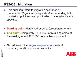 PS2-Q8 : Migration