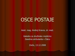 OSCE POSTAJE