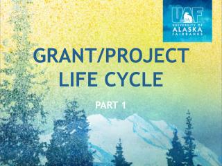 Grant/Project Life Cycle