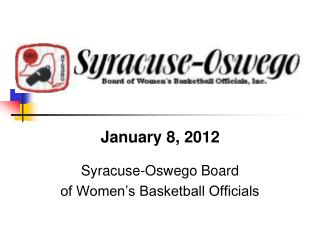 Syracuse-Oswego Board of Women’s Basketball Officials