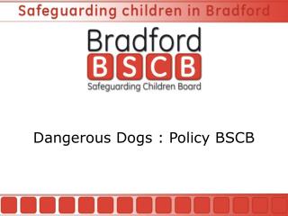 Dangerous Dogs : Policy BSCB