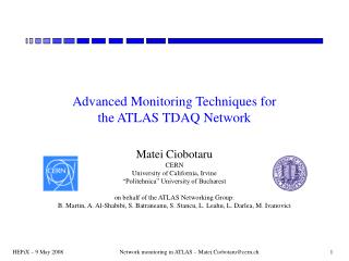 Advanced Monitoring Techniques for the ATLAS TDAQ Network