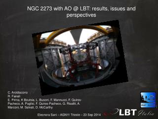 NGC 2273 with AO @ LBT: results, issues and perspectives
