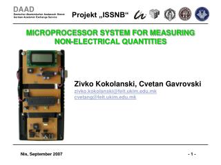 MICROPROCESSOR SYSTEM FOR MEASURING NON-ELECTRICAL QUANTITIES