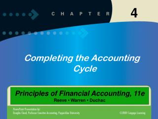 Completing the Accounting Cycle