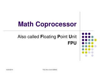 Math Coprocessor