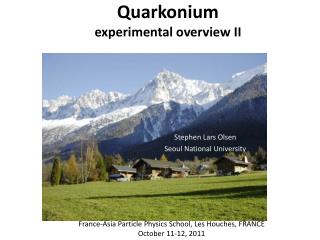 Quarkonium experimental overview II