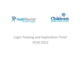 Login Training and Exploration Time! PCSD 2012