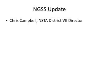 NGSS Update
