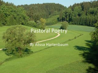 Pastoral Poetry