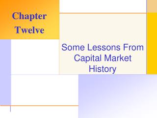 Some Lessons From Capital Market History