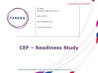 CEF – Readiness Study