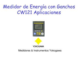 Medidor de Energía con Ganchos CW121 Aplicaciones