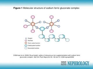 Figure 1 Molecular structure of sodium ferric gluconate complex