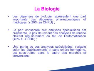 La Biologie