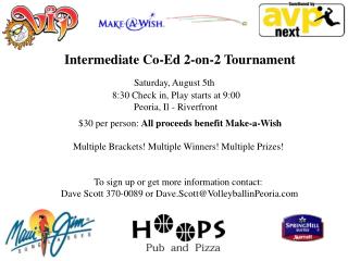 Intermediate Co-Ed 2-on-2 Tournament