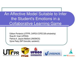 An Affective Model Suitable to Infer the Student's Emotions in a Collaborative Learning Game