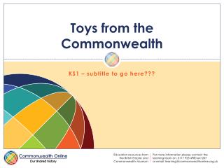 Toys from the Commonwealth