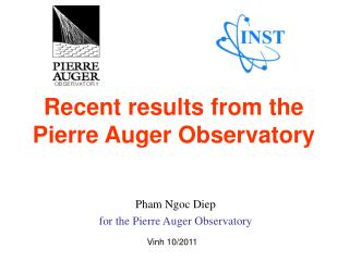 Recent results from the Pierre Auger Observatory