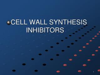 CELL WALL SYNTHESIS 		INHIBITORS