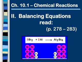 Ch. 10.1 – Chemical Reactions