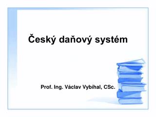 Český daňový systém