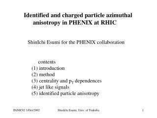 Identified and charged particle azimuthal anisotropy in PHENIX at RHIC