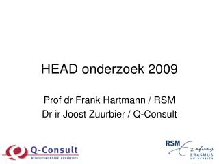 HEAD onderzoek 2009