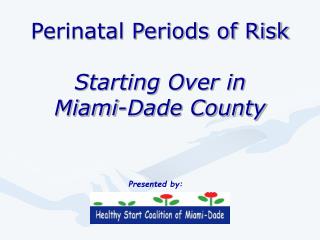 Perinatal Periods of Risk Starting Over in Miami-Dade County
