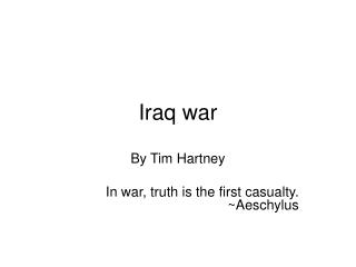 Iraq war